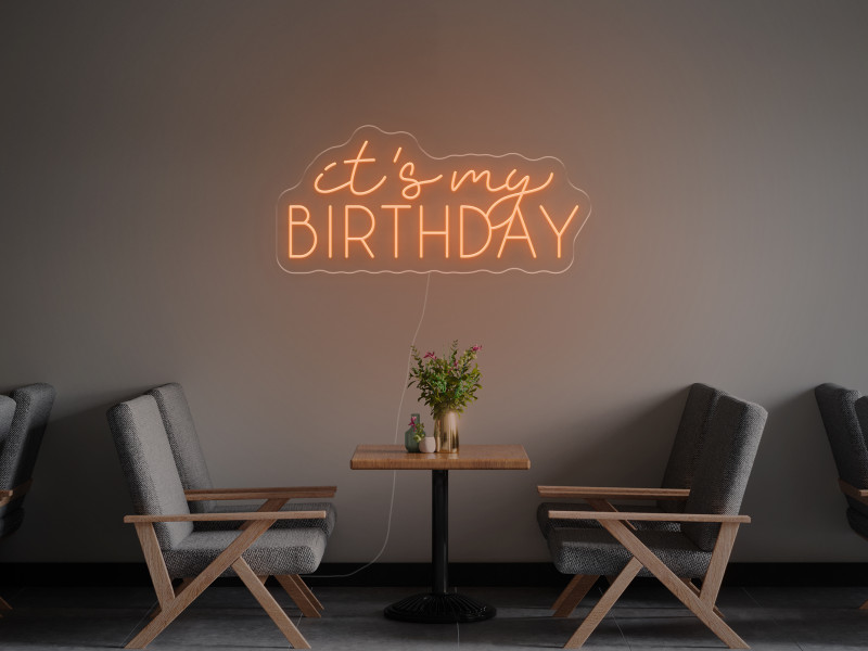 It`s My Birthday - Signe lumineux au neon LED